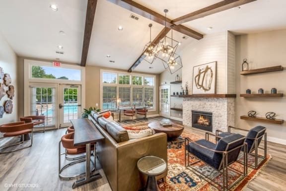 Contemporary Clubhouse for Resident Activities at Brittany Commons Apartments, Spotsylvania, Virginia